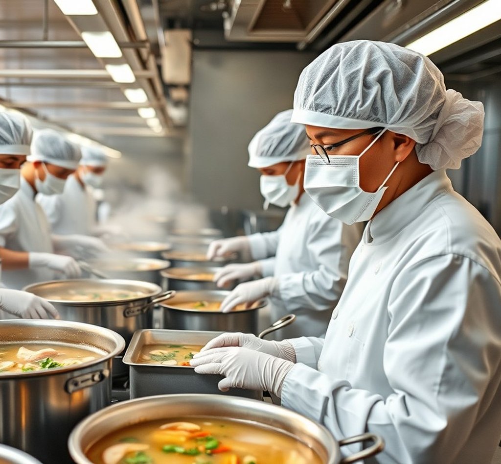 御品中央廚房：符合 HACCP 規範的料理環境