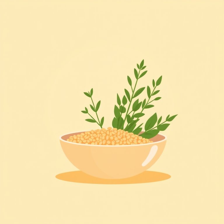 第三階段插畫:一碗穀物與香草